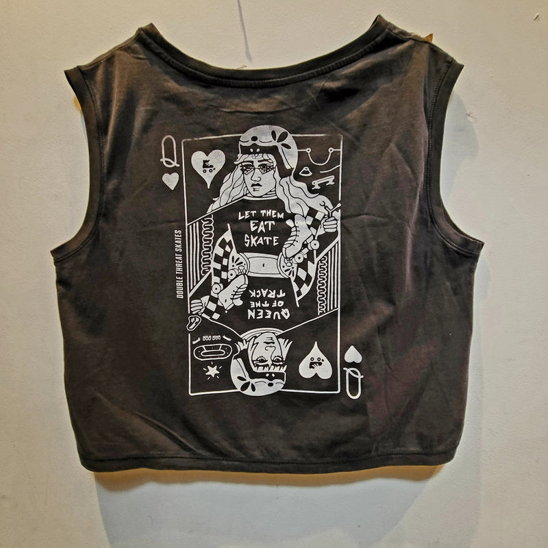 Queen of Skates Cropped Muscle Tanks