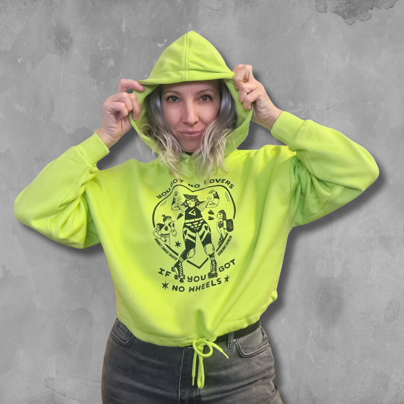 🌠Starlight Express ''Lovers'' Collab Cropped Hoodie - Frozen Yellow