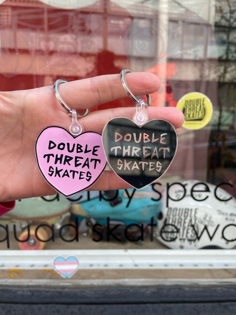 Double Threat Skates Keyring